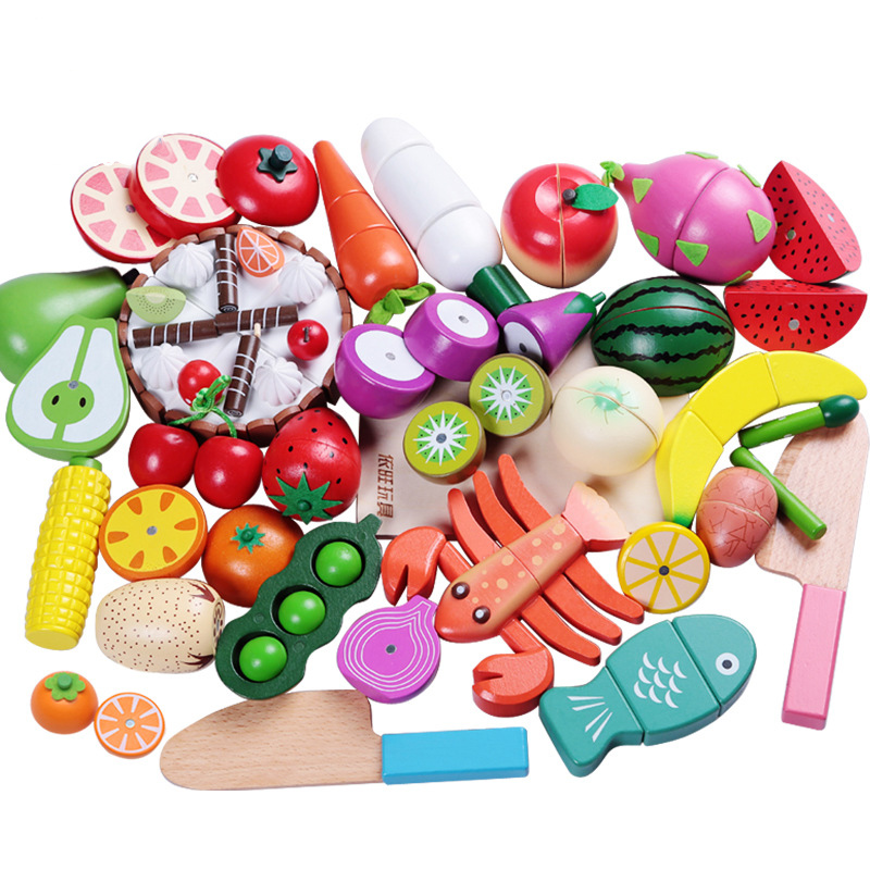 Kitchen Appliances Toys - 1 шт. деревянная игрушка магнитная резка