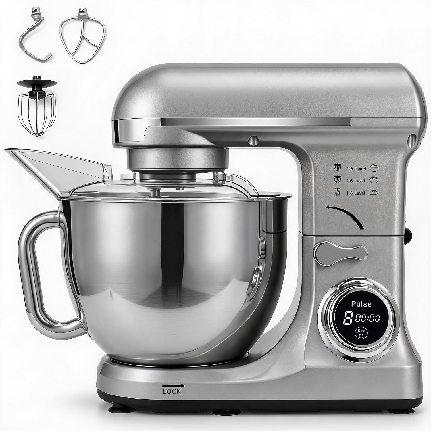 Stand Mixer Bowl - Tacleekii 5,3-литровый кухонный комбайн с наклонной