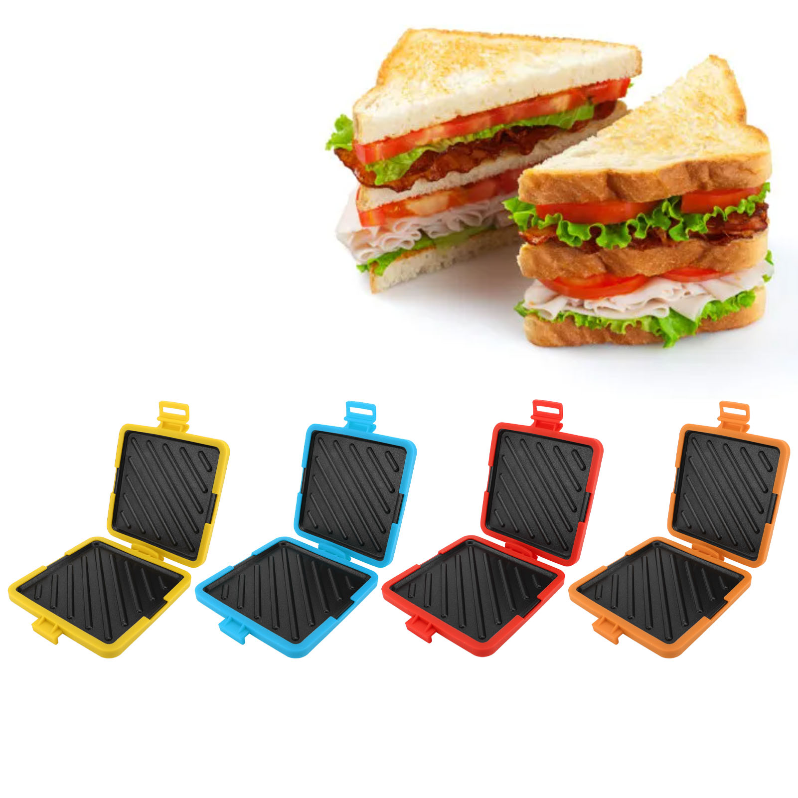 Sandwich Press Grill - Машина для приготовления тостов Микроволновая печь
