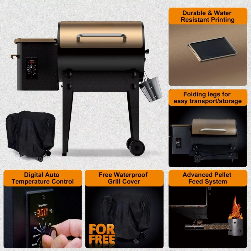 Портативный складной гриль-коп – обзор и цена Electric Smoker Bbq
