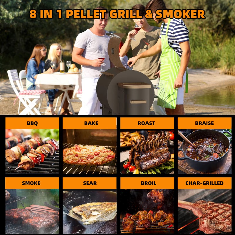 Портативный складной гриль-коп – обзор и цена Electric Smoker Bbq