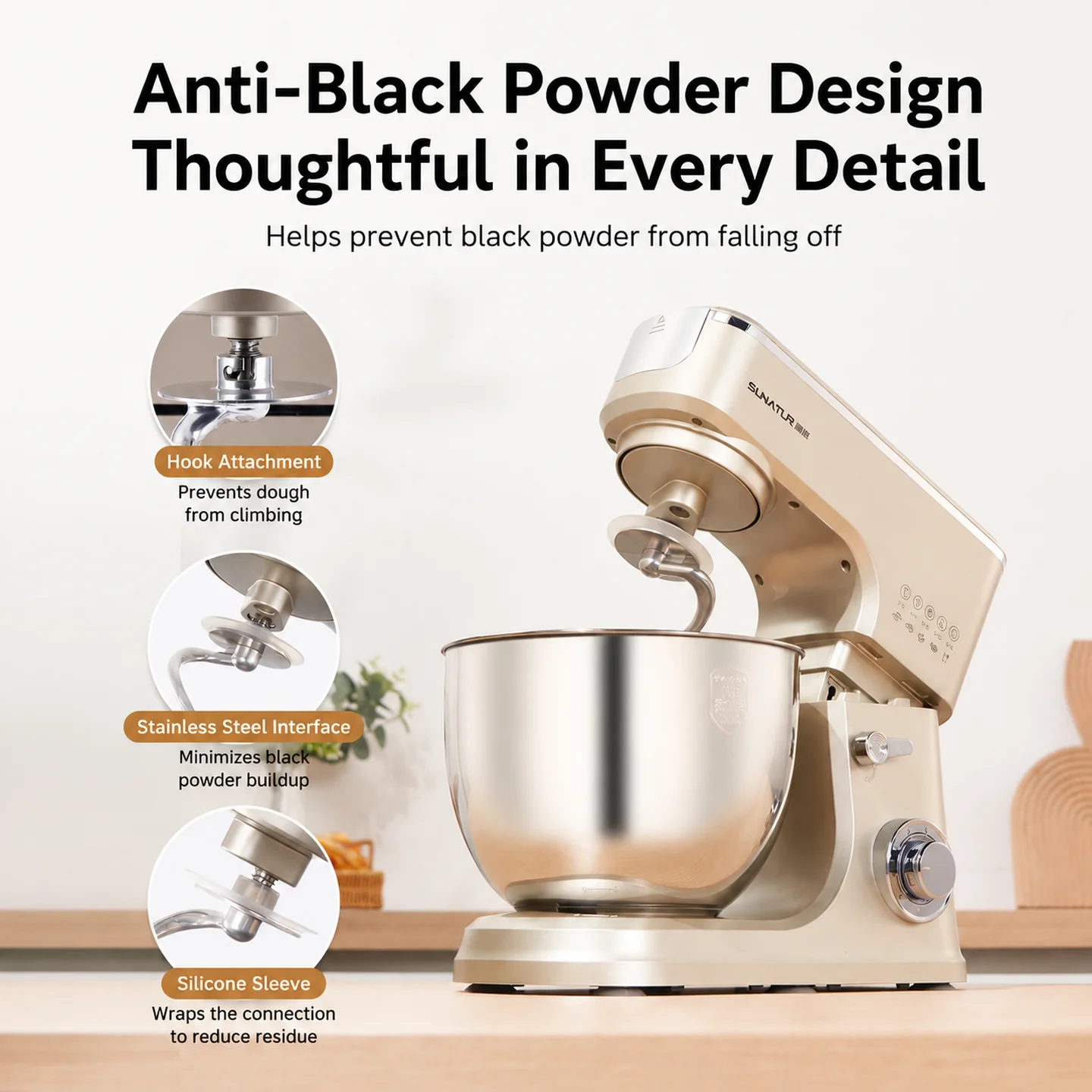 SUNATUR 8L 2000W Настольный ми – обзор и цена Stand Mixer Bowl