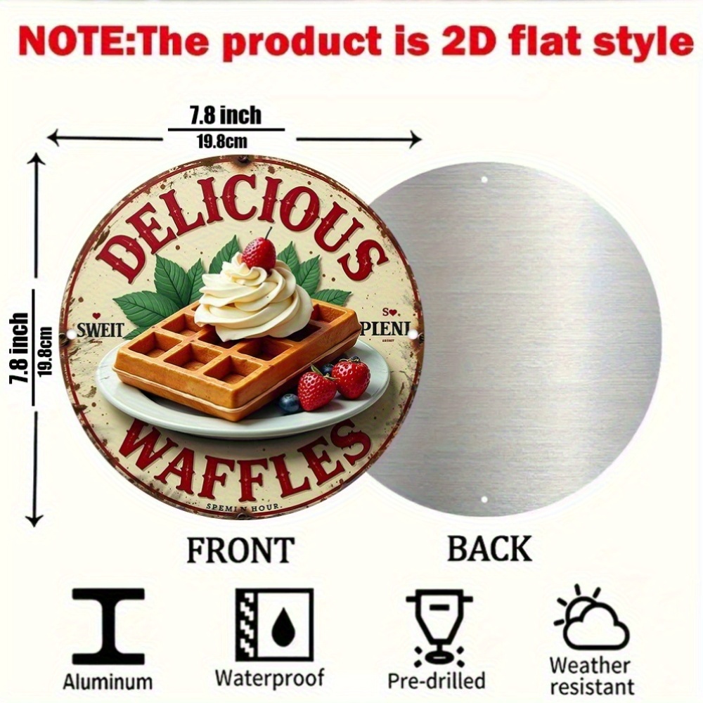 2D плоская винтажная настенная – обзор и цена Waffle Iron Belgian