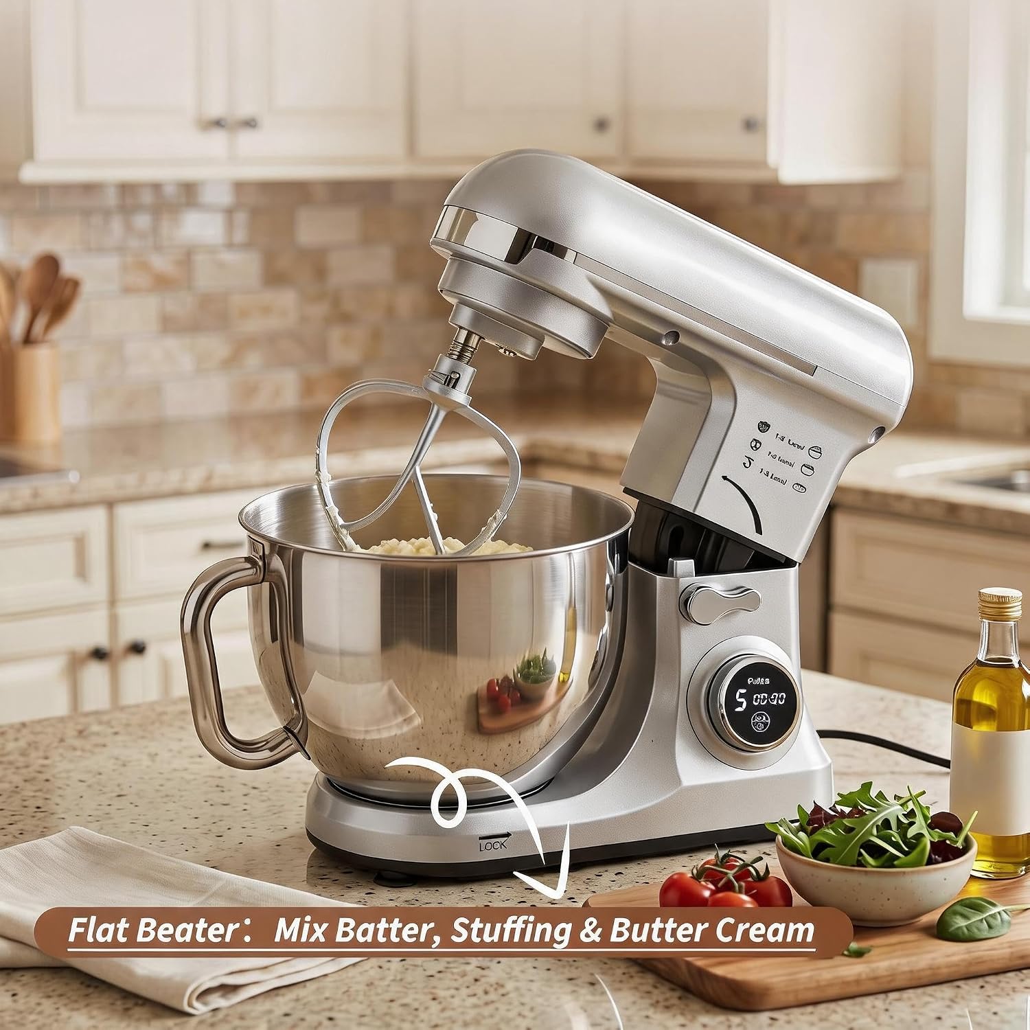 Tacleekii 5,3-литровый кухонны – обзор и цена Stand Mixer Bowl