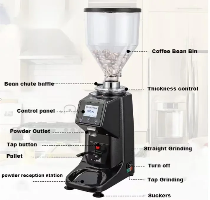 Коммерческая автоматическая ко – обзор и цена Coffee Grinder Burr