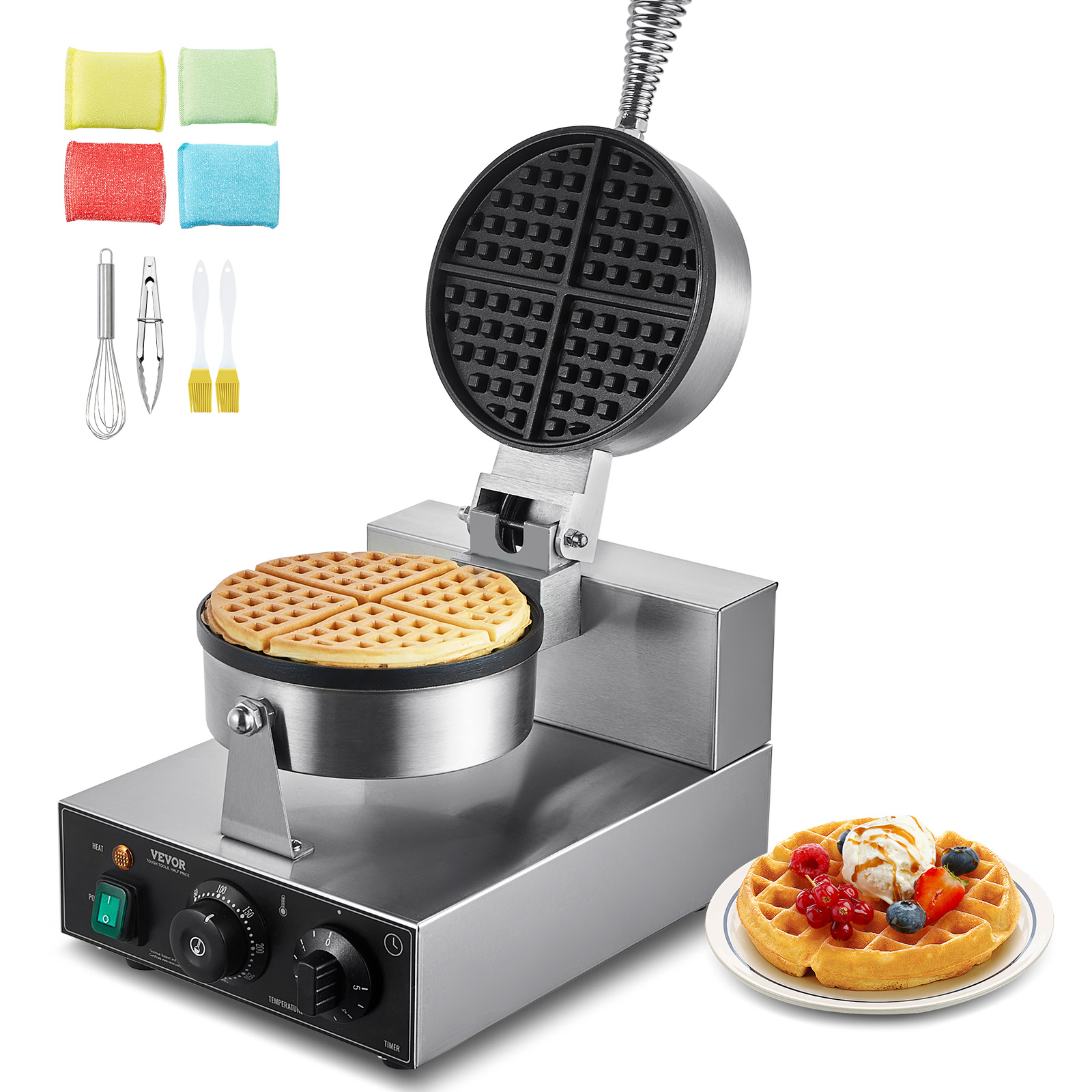 Коммерческая вафельница SucceB – обзор и цена Waffle Iron Belgian